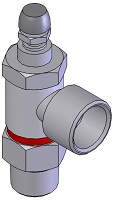 3/8" NPT Right Angle Flow Control ACKP 2023-06